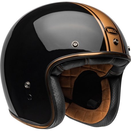 Liquidacion stock Casco BELL Custom 500 - Rally Gloss Black Bronze talla L