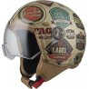 Casco Nzi jet Zeta 2 Retrolabels matt